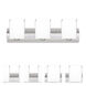 Rise 3 Light 22 inch Satin Nickel Vanity Lighting Wall Light in Incandescent