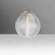 Kristall 8 LED 10 inch Satin Nickel Semi-Flush Mount Ceiling Light