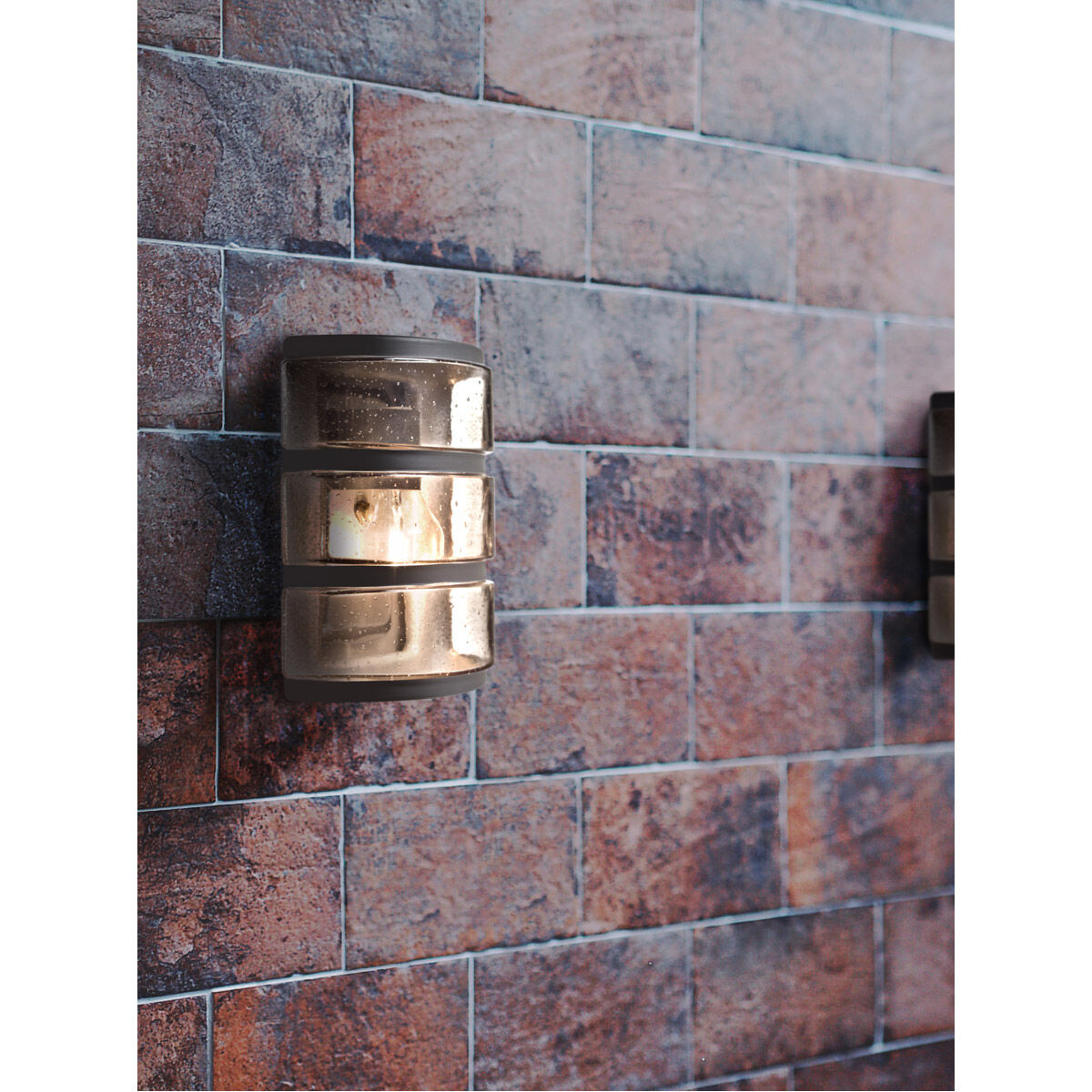 Aqua 1 Light 10 inch Black Outdoor Wall Sconce