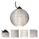 Kristall 8 LED Black Cord Pendant Ceiling Light
