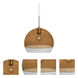 Ally 1 Light Satin Nickel Pendant Ceiling Light in Amber and Clear Glass