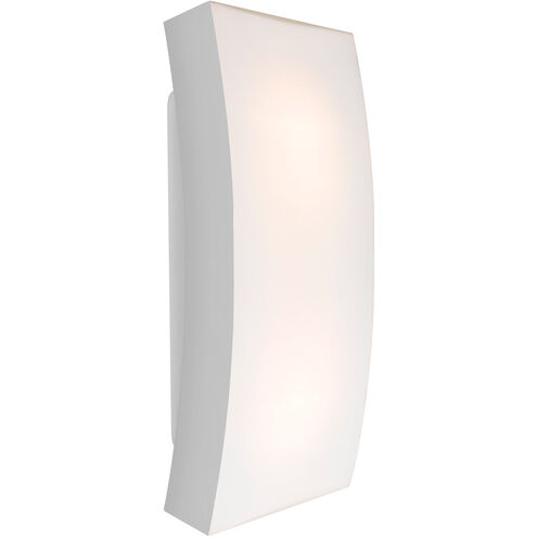 Billow LED 16 inch Silver Outdoor Wall Sconce