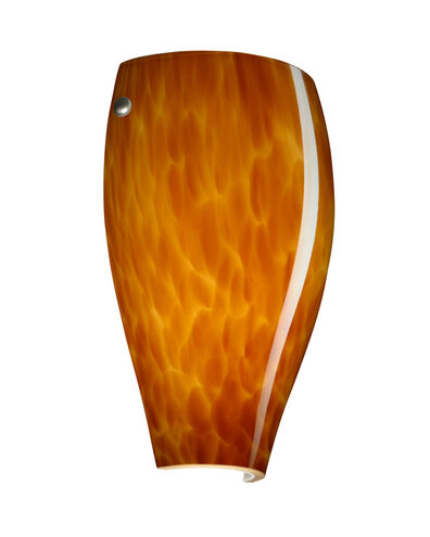 Chelsea 1 Light 7 inch Satin Nickel ADA Wall Sconce Wall Light in Incandescent, Amber Cloud Glass