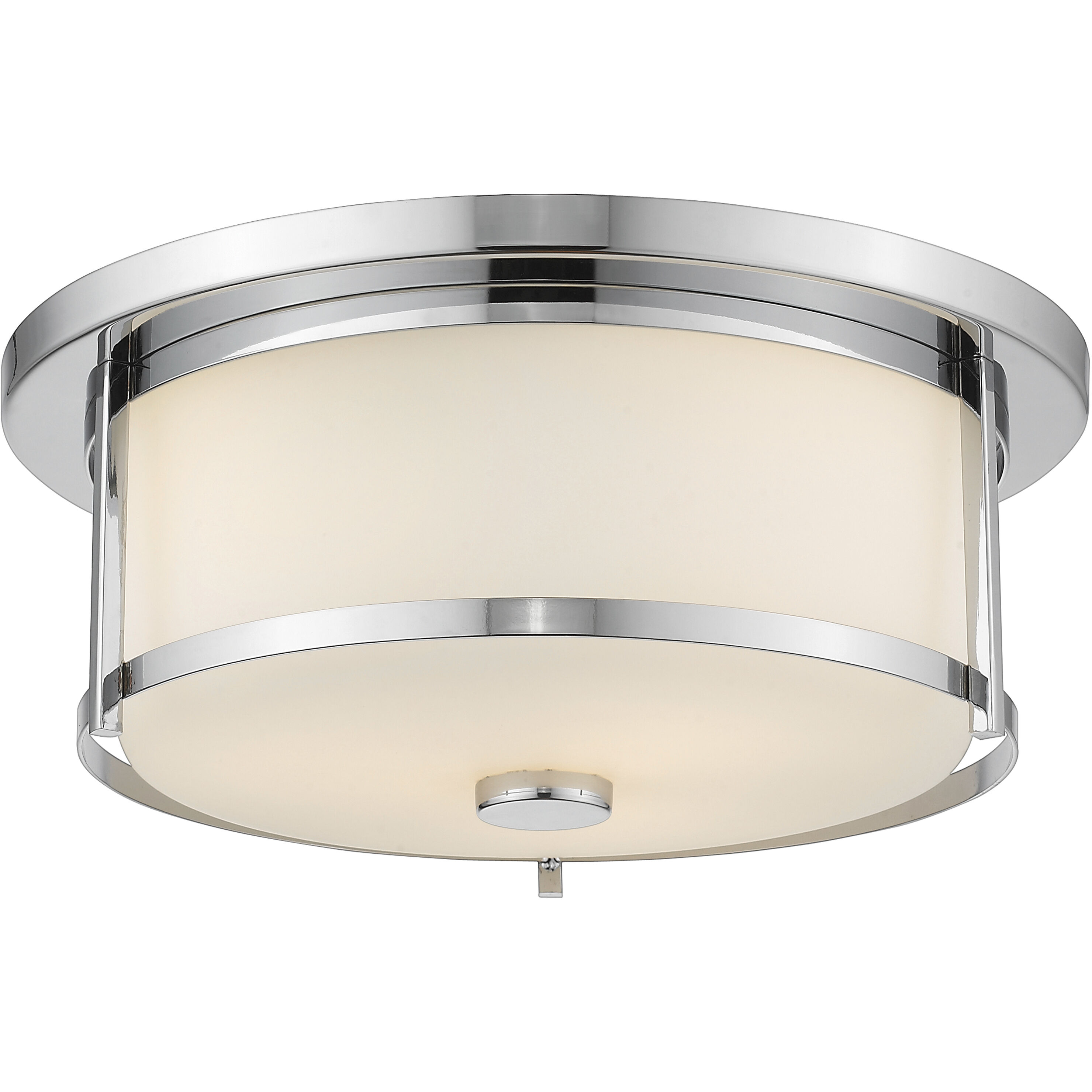 Savannah 2 Light 13.75 inch Chrome Flush Mount Ceiling Light