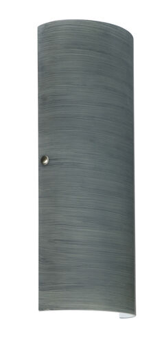 Torre 18 2 Light 7 inch Satin Nickel ADA Wall Sconce Wall Light in Incandescent, Titan Glass