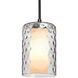 Esa 1 Light Black Cord Pendant Ceiling Light