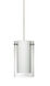 Pahu 1 Light Satin Nickel Pendant Ceiling Light in Incandescent