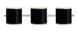 Pogo LED 23 inch Satin Nickel Vanity Lighting Wall Light in Black/Inner Gold Foil Glass