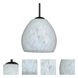 Bolla 1 Light Black Cord Pendant Ceiling Light