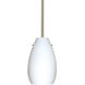 Pera 9 LED Satin Nickel Stem Pendant Ceiling Light