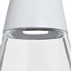 Timo 6 LED Bronze Cord Pendant Ceiling Light in Clear with White Glass