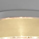 Pica 20 LED 17 inch Flush Mount Ceiling Light in Creme Sand Glass