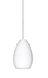 Pera 6 LED Satin Nickel Pendant Ceiling Light in Opal Matte Glass