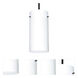 Stilo 12 1 Light Black Stem Pendant Ceiling Light