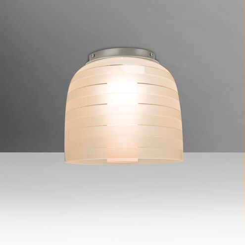 Mitzi 7 1 Light 7.38 inch Satin Nickel Semi-Flush Mount Ceiling Light