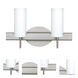 Copa 3 LED 15 inch Satin Nickel Vanity Lighting Wall Light