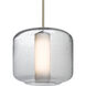 Niles 10 LED Satin Nickel Stem Pendant Ceiling Light