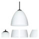 Vila 1 Light Black Cord Pendant Ceiling Light