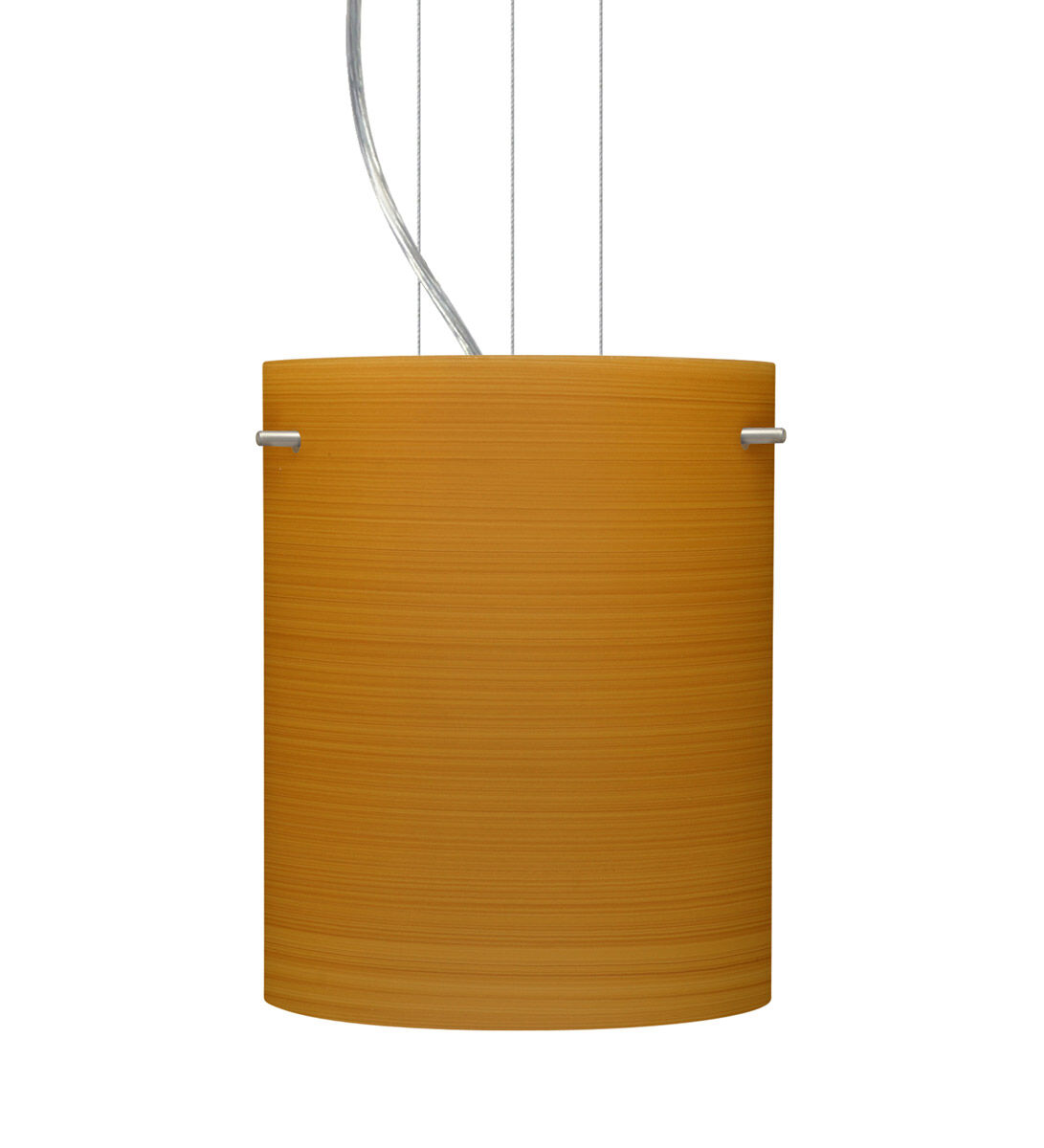 Tamburo 8 1 Light Satin Nickel Pendant Ceiling Light in Incandescent, Oak Glass