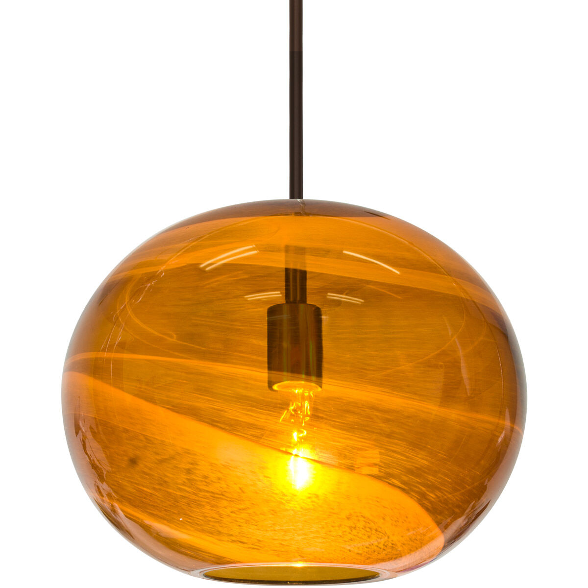 Geno 1 Light Bronze Pendant Ceiling Light