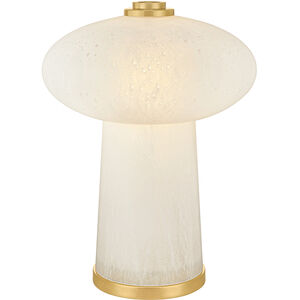Fords 13.75 inch 7 watt Aged Brass Rechargeable Table Lamp Portable Light