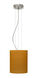 Tamburo 8 1 Light Satin Nickel Pendant Ceiling Light in Incandescent, Oak Glass