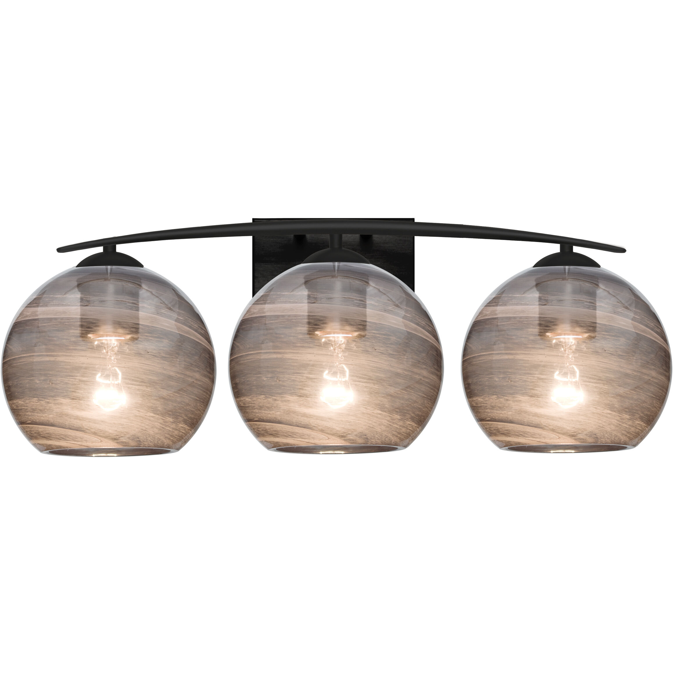 Jilly 3 Light 25.25 inch Black Vanity Light Wall Light