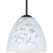 Sasha 1 Light Black Cord Pendant Ceiling Light