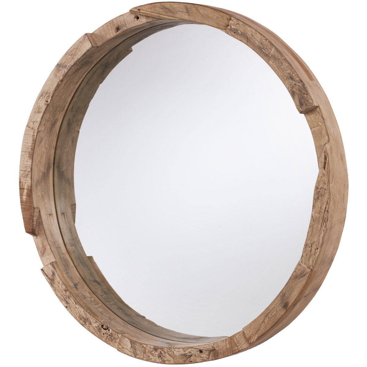 Mirror 36 X 36 inch Natural Wood Wall Mirror