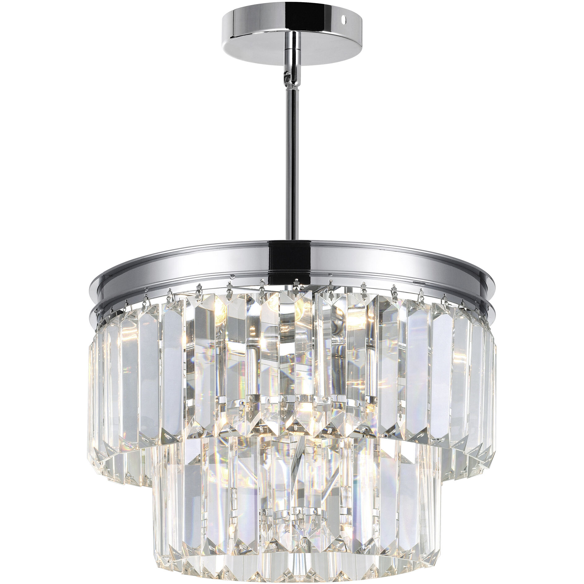 Weiss 5 Light 8 inch Chrome Down Mini Chandelier Ceiling Light