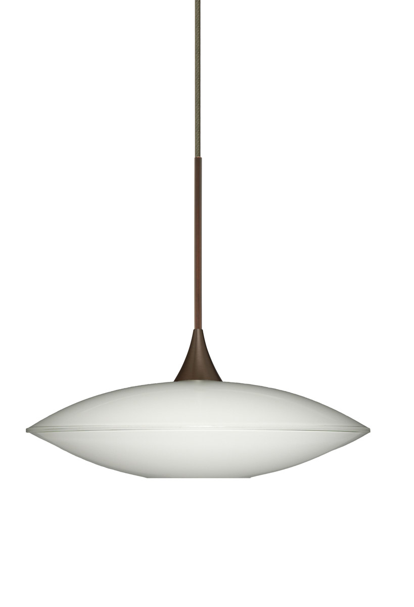 Besa Lighting 1XT-629406-LED-BR Spazio LED Bronze Pendant Ceiling Light ...