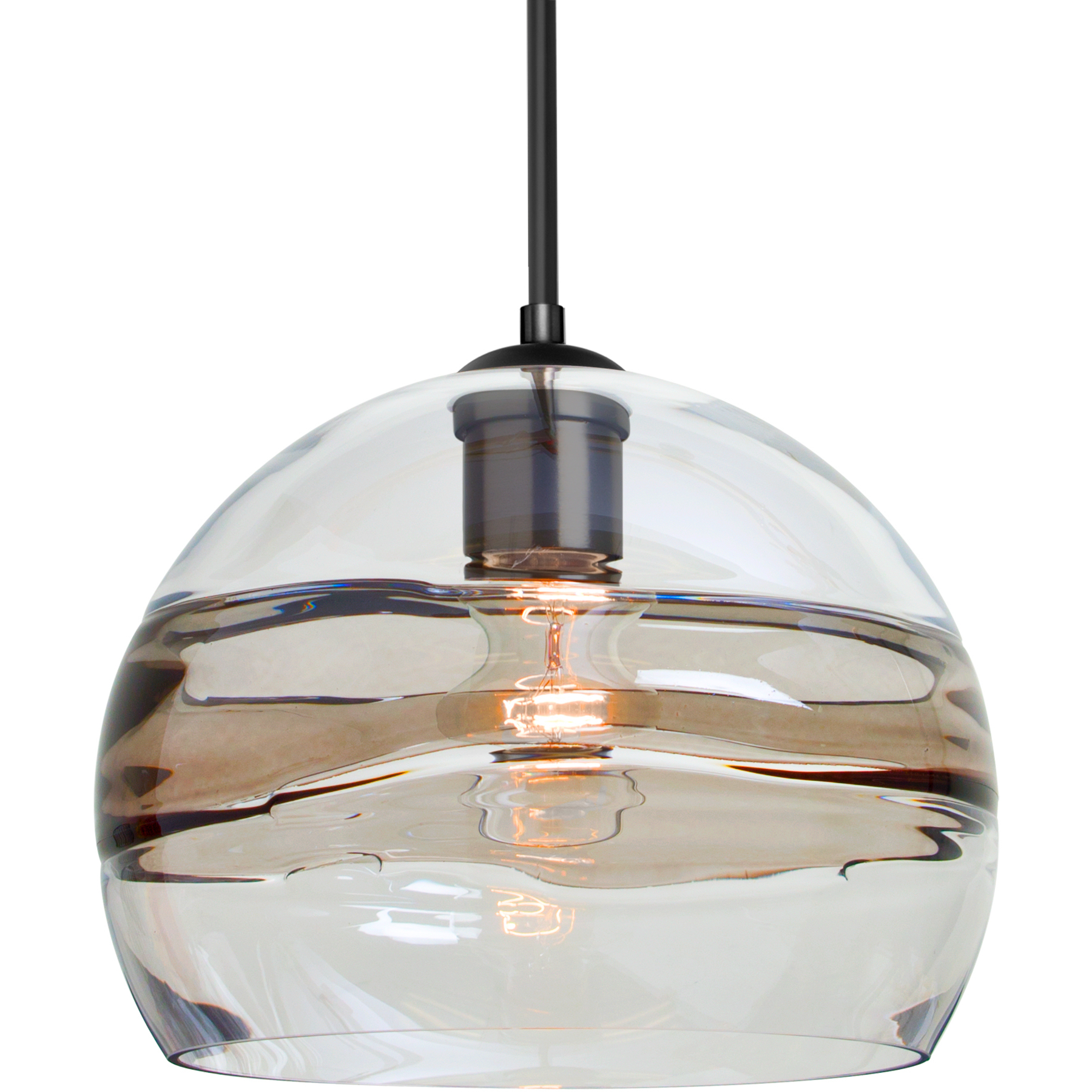 Spirit 10 1 Light Black Cord Pendant Ceiling Light