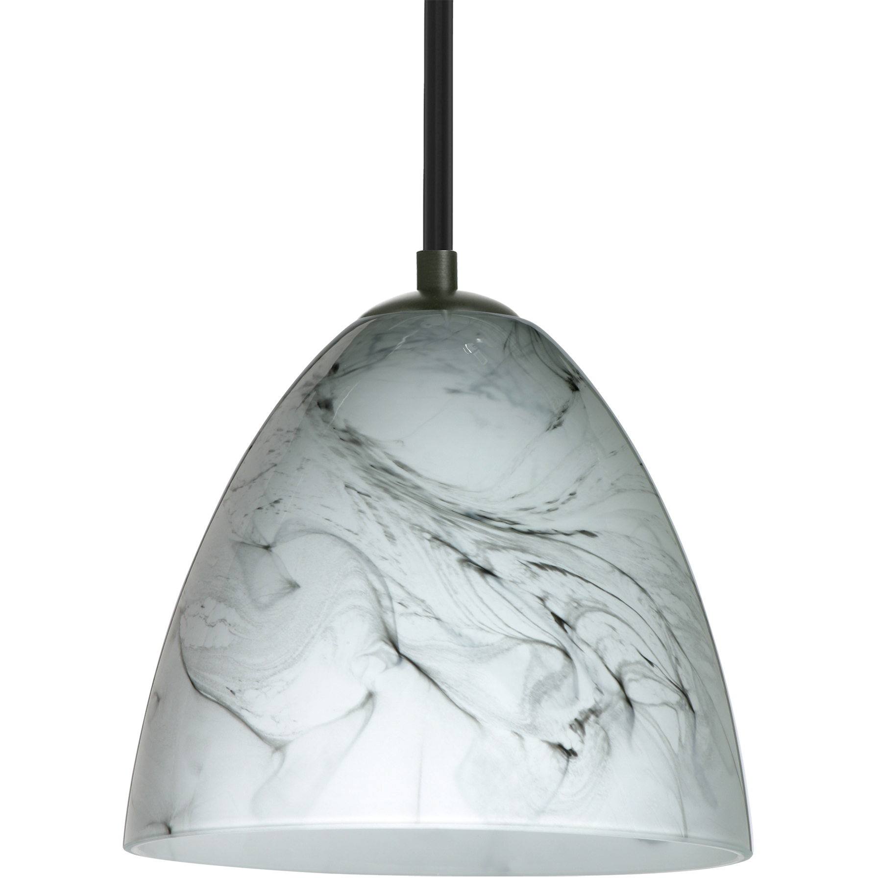 Vila 1 Light Black Stem Pendant Ceiling Light