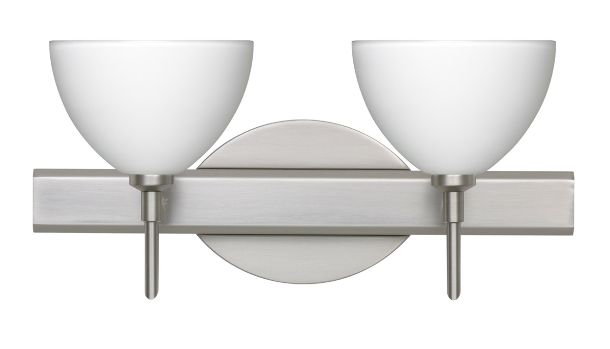 Besa Lighting 2SW-467907-LED-SN Brella LED 15 inch Satin Nickel Vanity ...