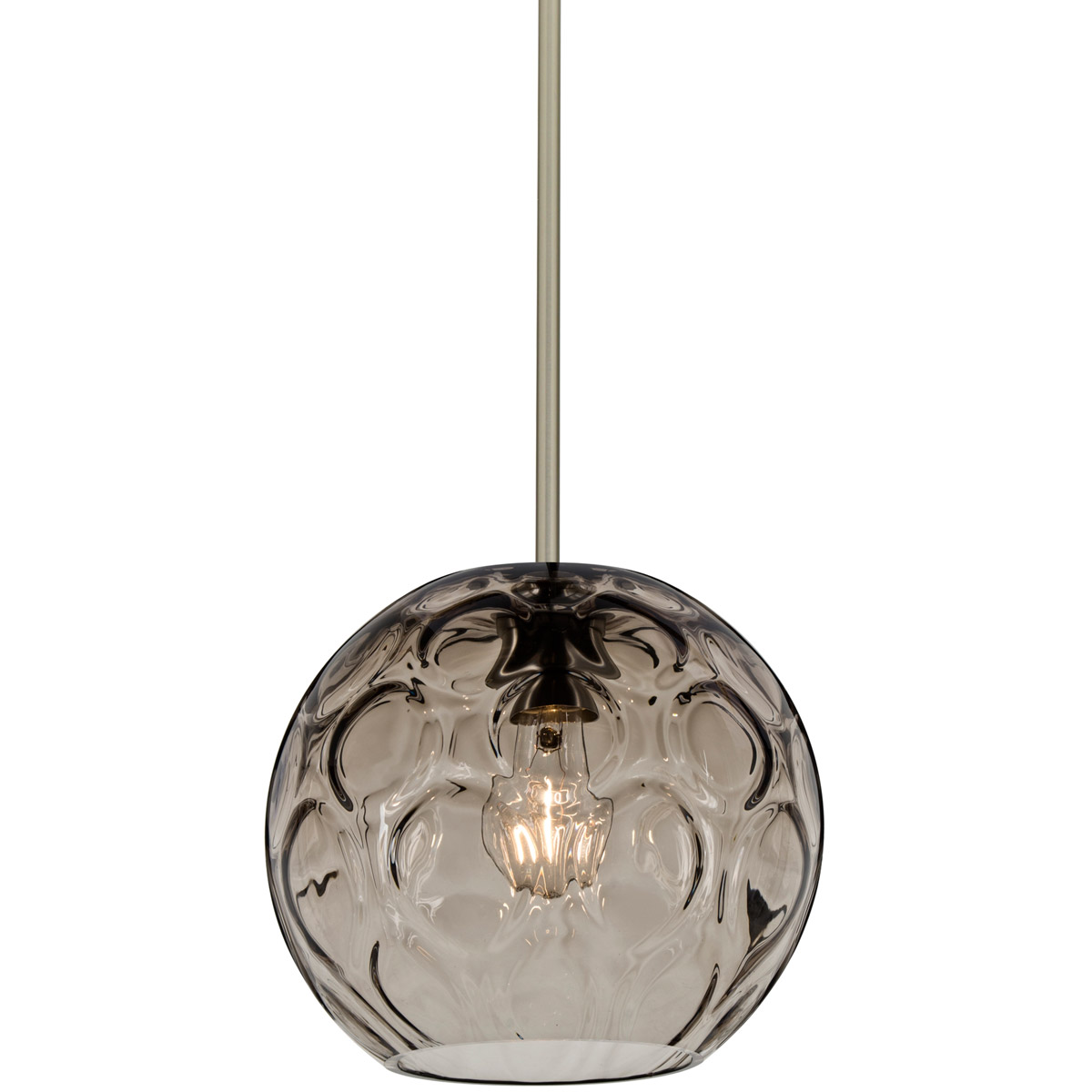 Besa Lighting Bombay 1 Light Satin Nickel Stem Pendant Ceiling Light 1TT-BOMYSM-SN - Open Box