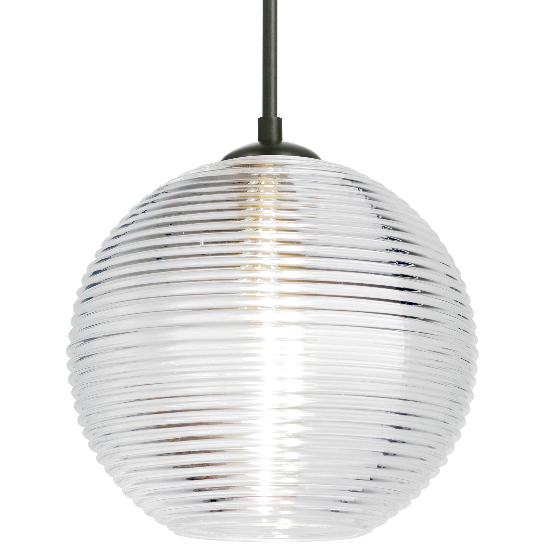 Kristall 8 1 Light Black Cord Pendant Ceiling Light