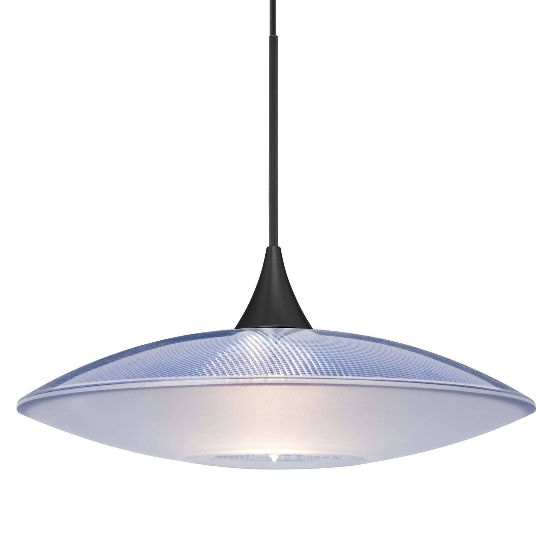 Spazio 1 Light Black Cord Pendant Ceiling Light