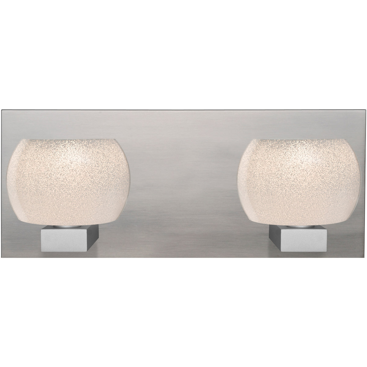 Keno 2 Light Satin Nickel Vanity Light Wall Light