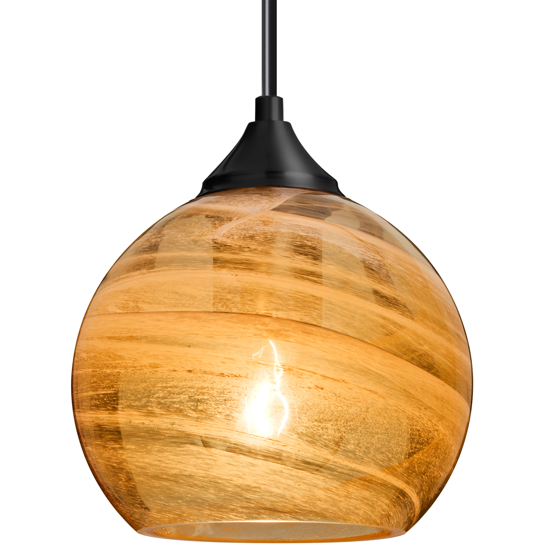 Jilly 1 Light Black Cord Pendant Ceiling Light