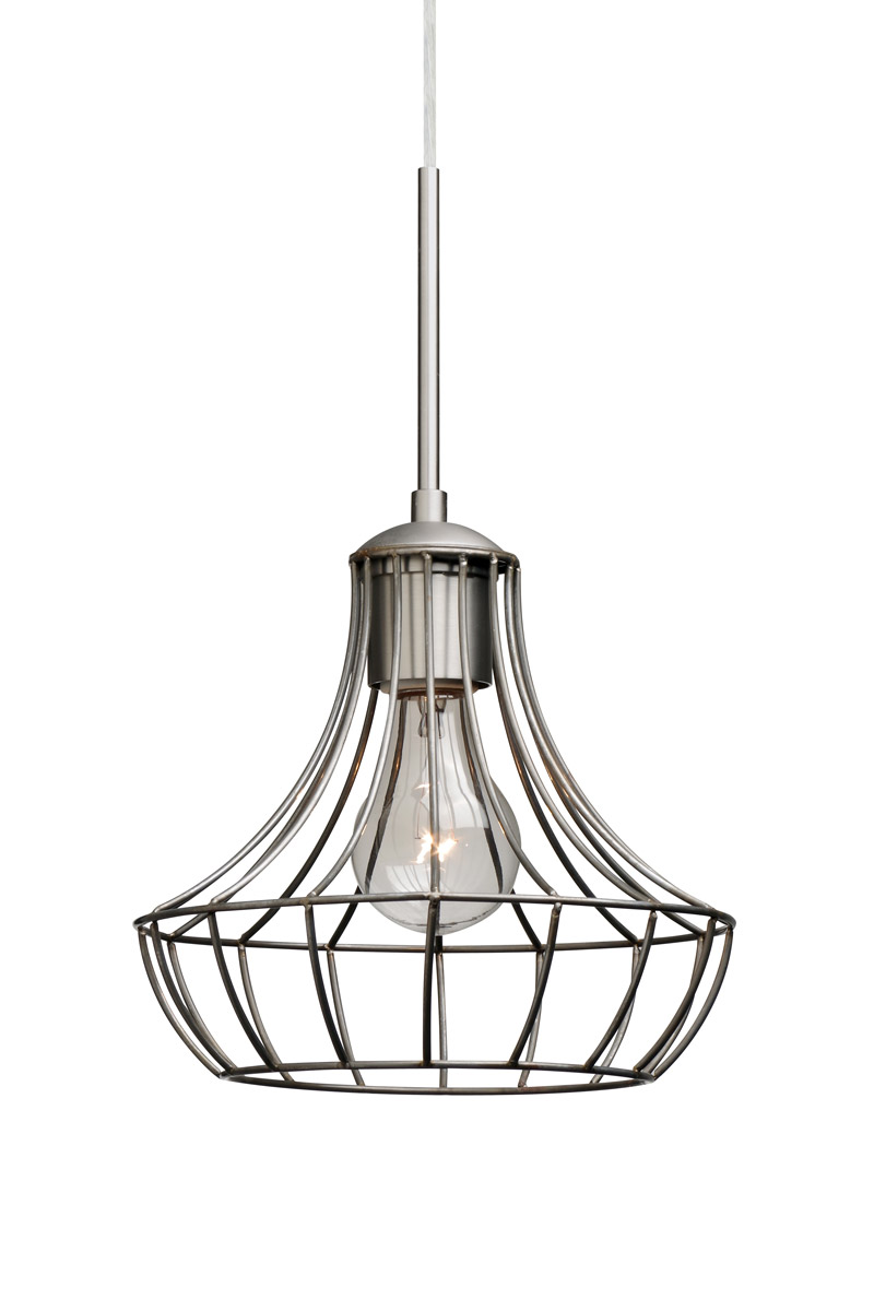 Spezza 7 1 Light Satin Nickel Pendant Ceiling Light