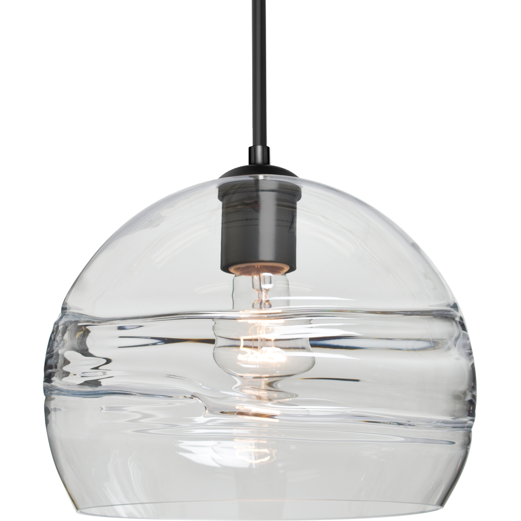 Besa Lighting Spirit 10 1 Light Black Cord Pendant Ceiling Light 1JT-SPIR10CL-BK - Open Box
