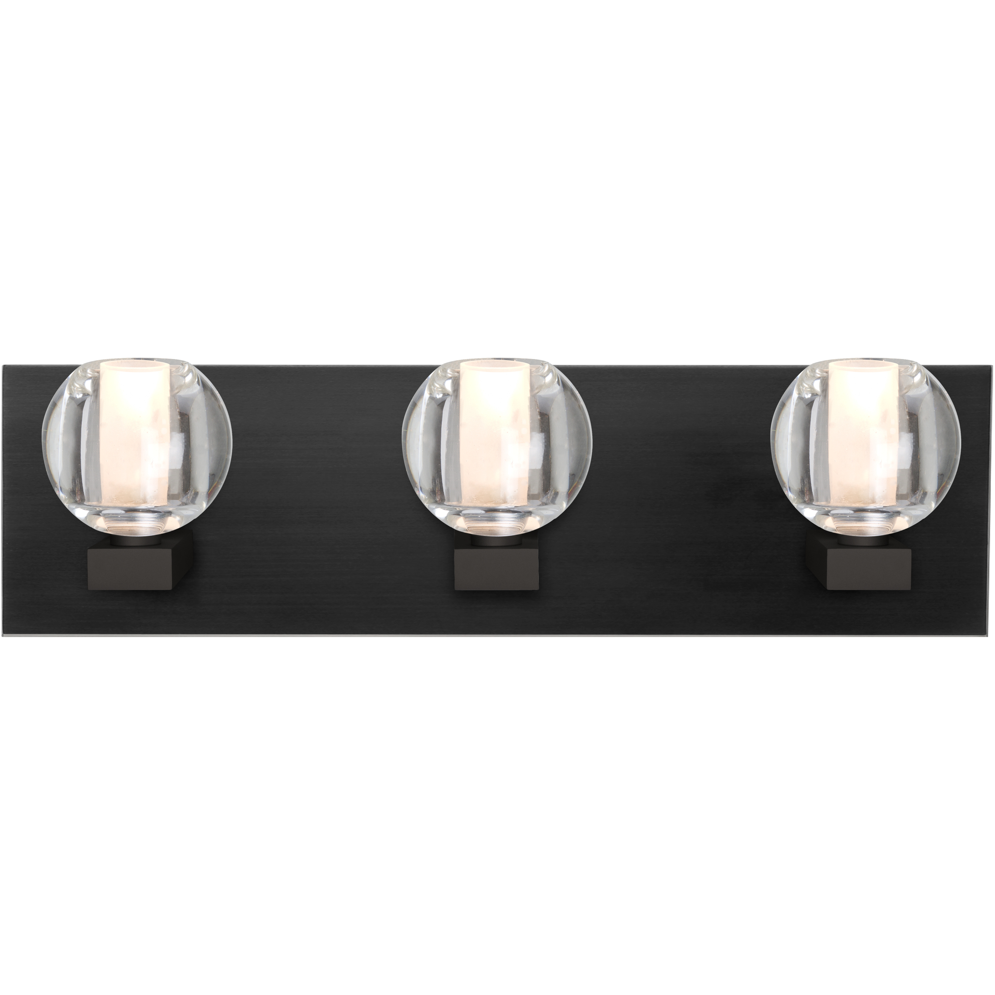 Boca 3 LED 22 inch Black Vanity Light Wall Light