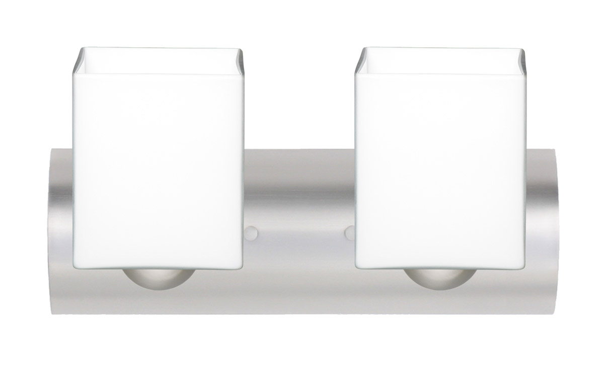 Rise 2 Light 15 inch Satin Nickel Vanity Lighting Wall Light in Incandescent