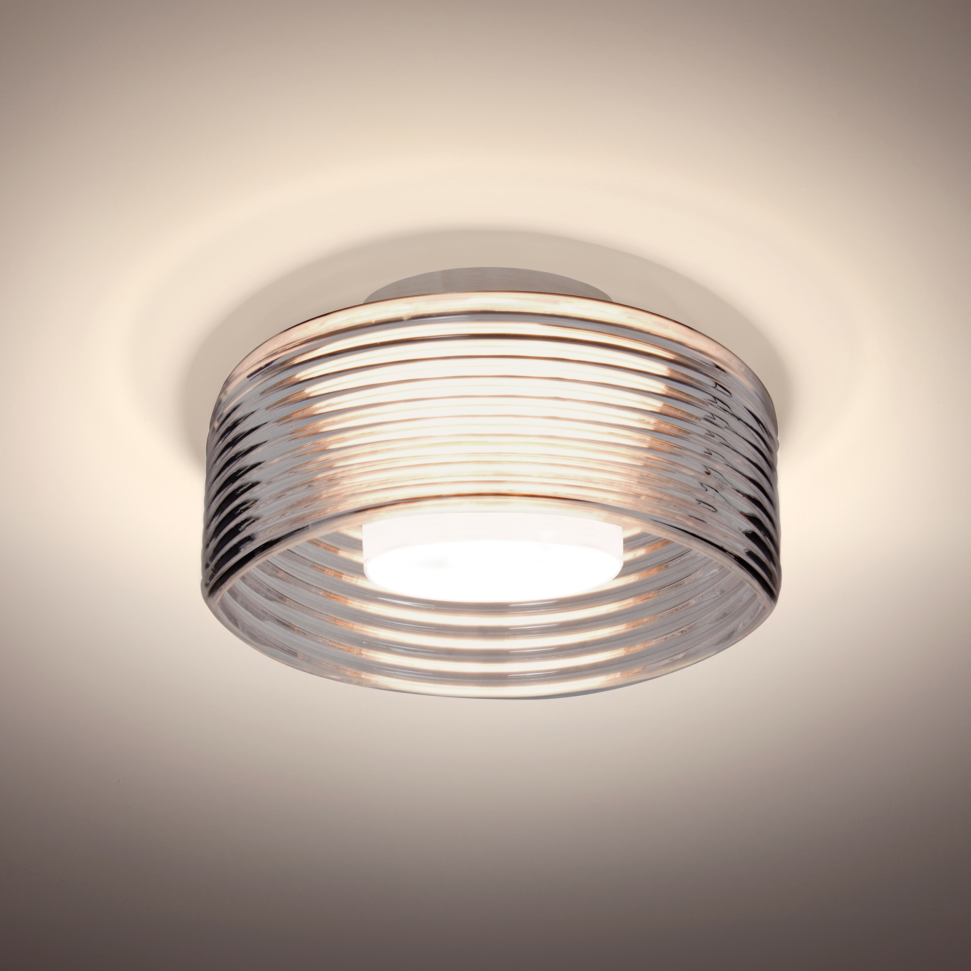 Belu LED 7.88 inch Black Flush Mount Ceiling Light