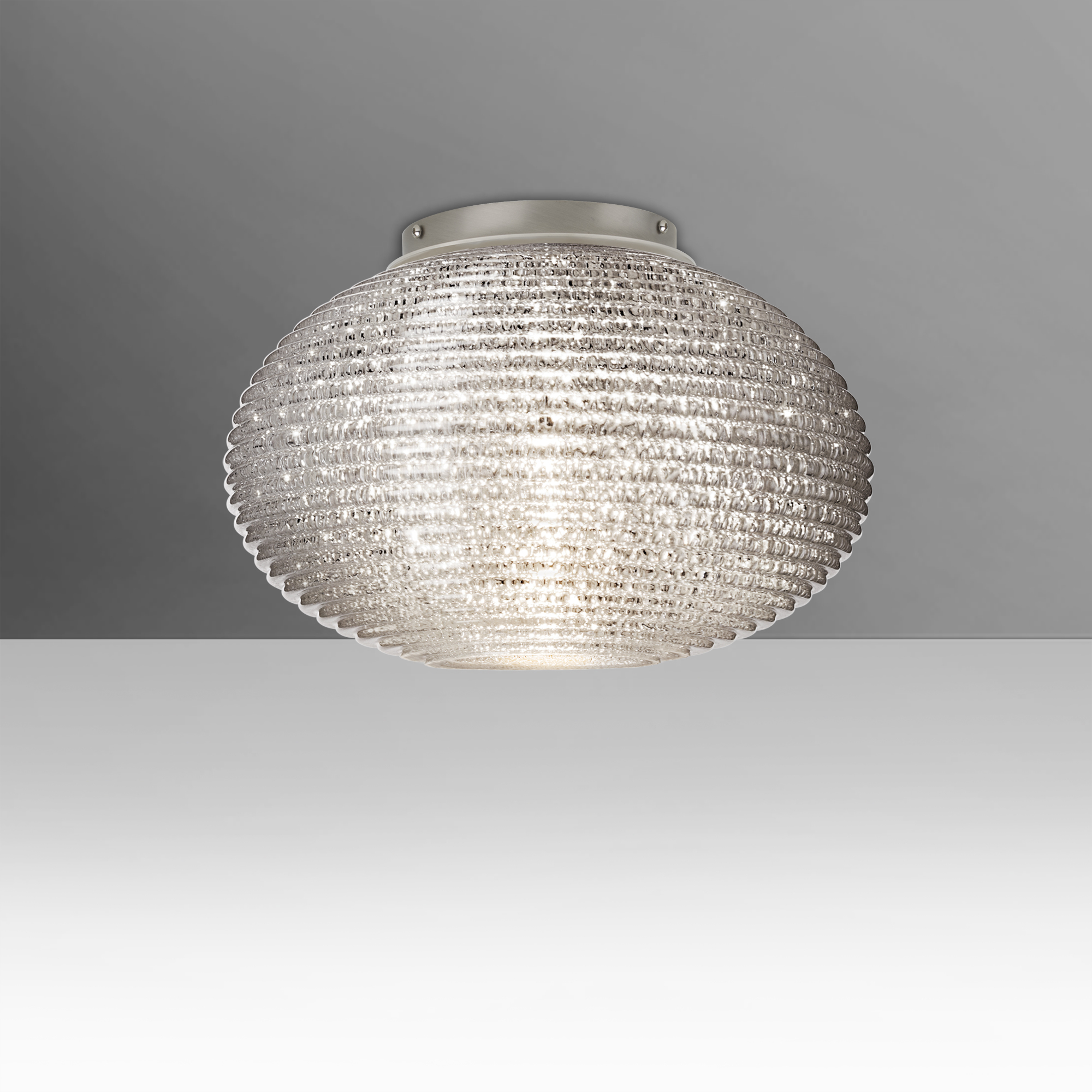 Pape 10 LED 10.25 inch Satin Nickel Semi-Flush Mount Ceiling Light
