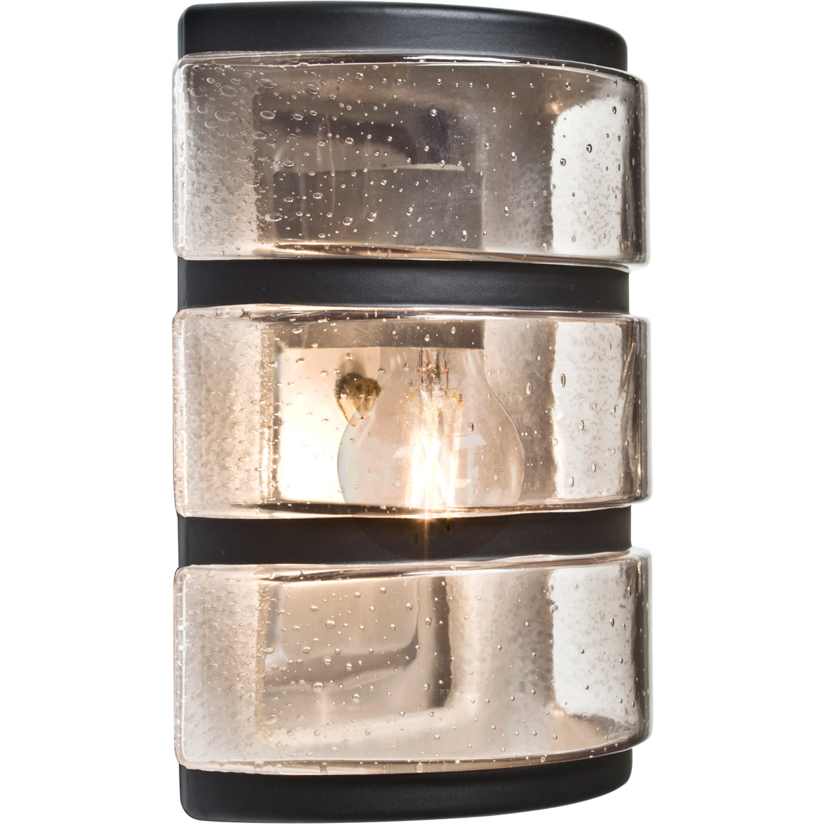 Aqua LED 9 inch Black Outdoor Wall Sconce