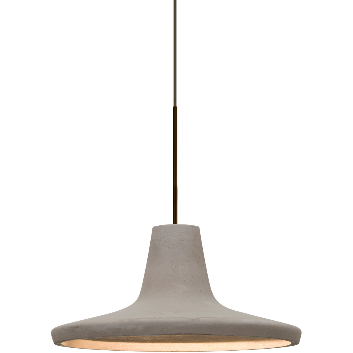 Modus LED Bronze Cord Pendant Ceiling Light in Tan Concrete
