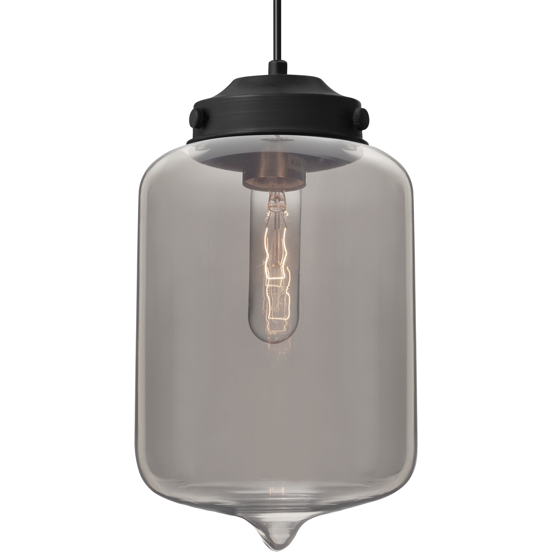 Olin 1 Light Black Cord Pendant Ceiling Light