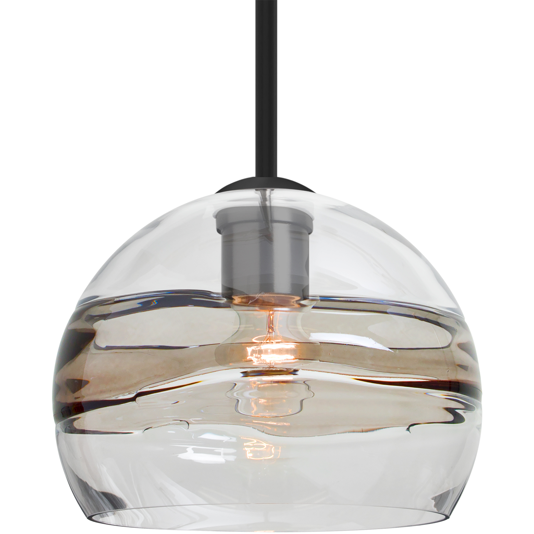 Spirit 8 1 Light Black Stem Pendant Ceiling Light