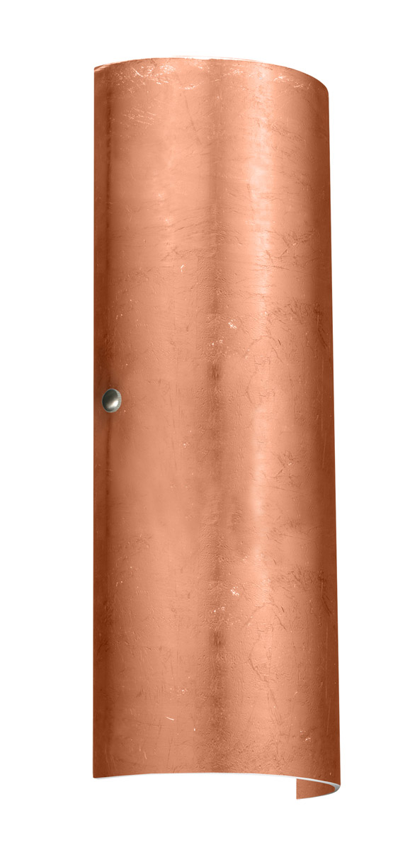 Torre 18 LED 7 inch Satin Nickel ADA Wall Sconce Wall Light in Copper Foil Glass